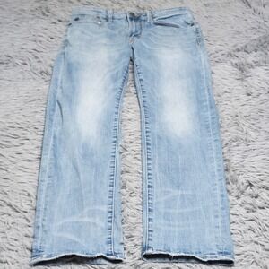 American Eagle Jeans Mens 29x30 Outfitters Slim Straight Light Wash Extreme Flex